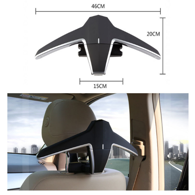 Perchero para coche, colgador trasero para silla, perchero Interior para coche, perchero para asiento de coche ABS, colgador de ropa para Clip trasero, colgador interior para coche