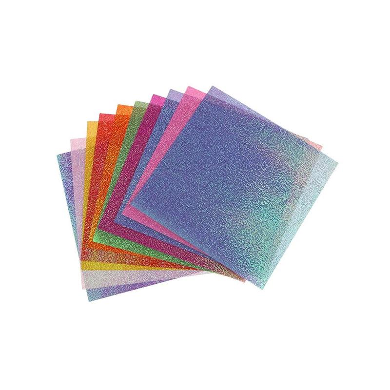 50pcs Origami Paper DIY Flash Pearlescent Origami Sheets Cardstock Paper Papers Single Sided Scrapbooking Decoration Paper