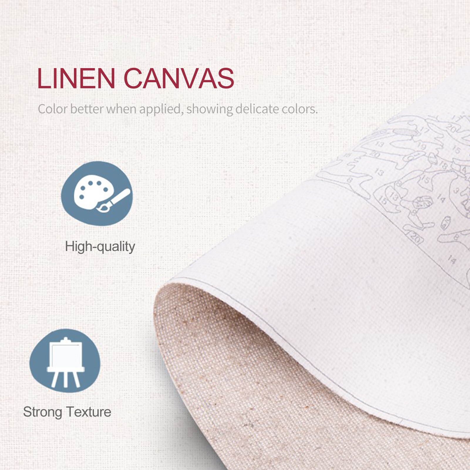 DIY Oil Painting on Canvas Paint by Number Kit Maple Forest Pattern for Adults Kids Beginner Craft Home Wall Decor