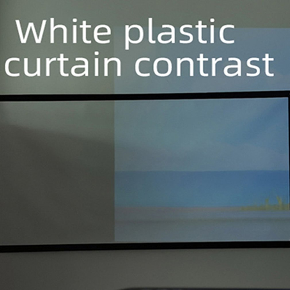 Fold Metal Anti-light 16:9 Black Edge Drilling Hd Restore Clear Imaging With Hook Rope Projection Screen