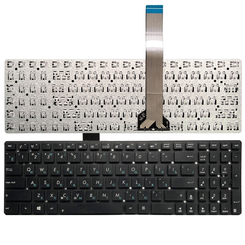 Russian Keyboard FOR ASUS R752 R752L R752LA R752LAV R752LD R752LDV R752LJ R752LK R752LN R752M R752MA R752MD RU Laptop Black