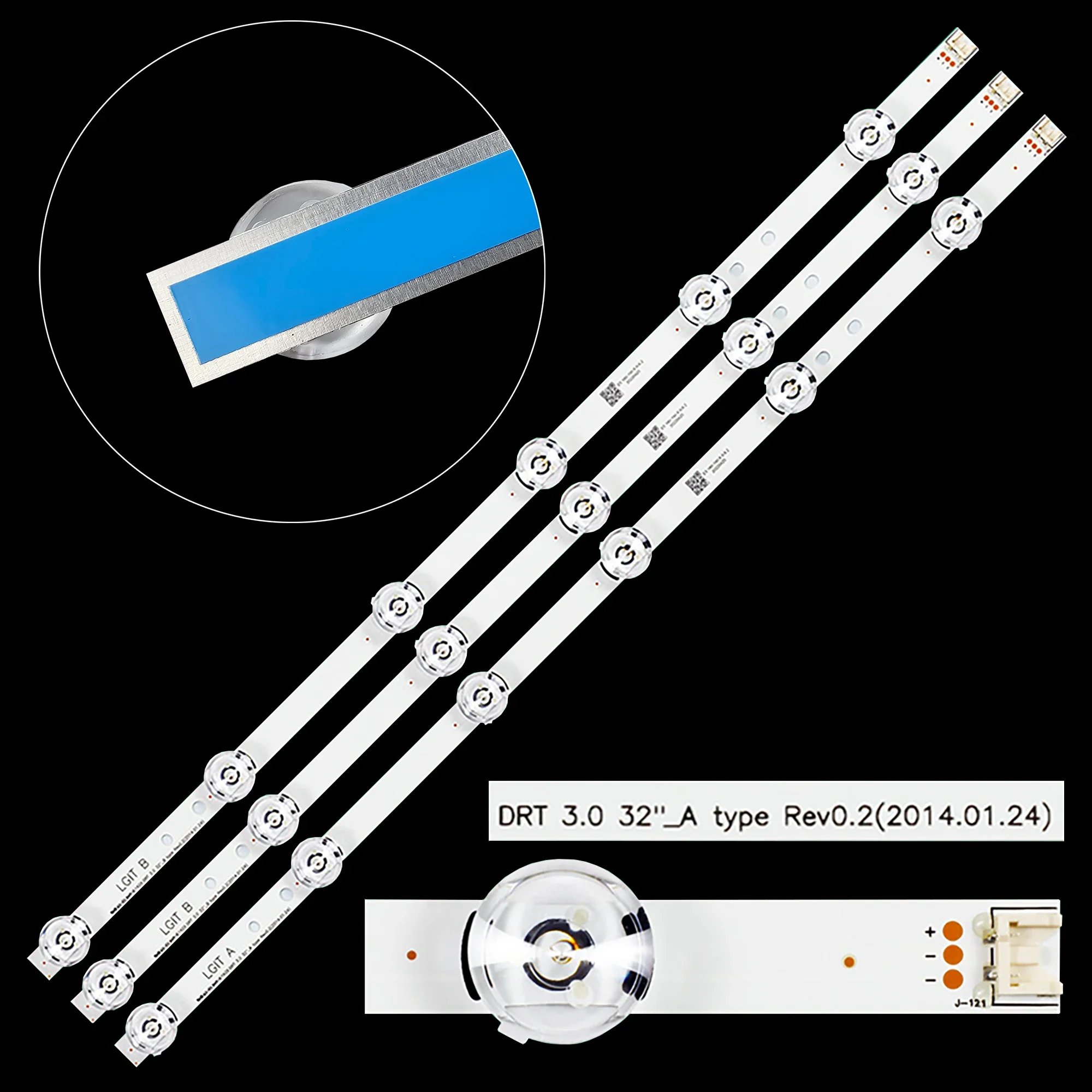 Tira de LED para iluminación trasera para 32LF5600 32LY761H 32LF592U 32LX330C 32LB570B 32LB570V-ZB 32LB561B-ZC LV320DUE 6916L 1974A 6916L 1975A
