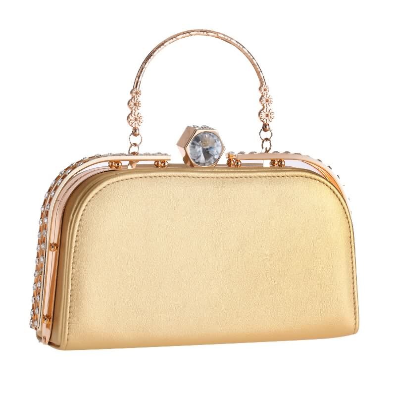 Vrouwen Handtassen Casual PU Avondtasje Dag Koppelingen vrouwen Portemonnee Portemonnee Bruiloft Zakken Kristal Vrouwelijke Clutch bolsas feminia: Gold