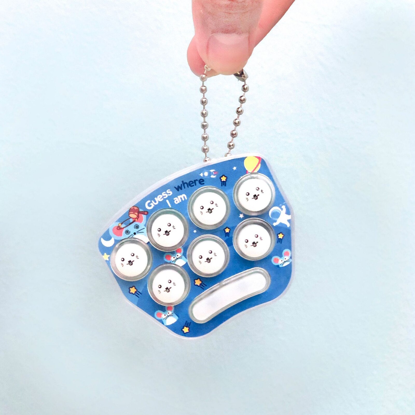 Mini Griff Spiel Keychain LED Elektronische Speicher Spiele Für freundlicher Erwachsene Gamepad bilden Würfel Gerät Keychain Pädagogisches Spiel Spielzeug: Kakifarbig