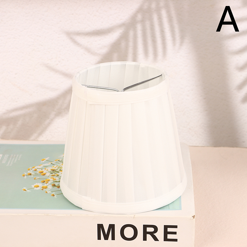Moderner Kronleuchter-Lampenschirm aus Stoff, Durchmesser 12 cm, aufsteckbarer Mini-Wandlampenschirm, Schlafzimmer-Nachttisch-Stehlampenschirm: Beige