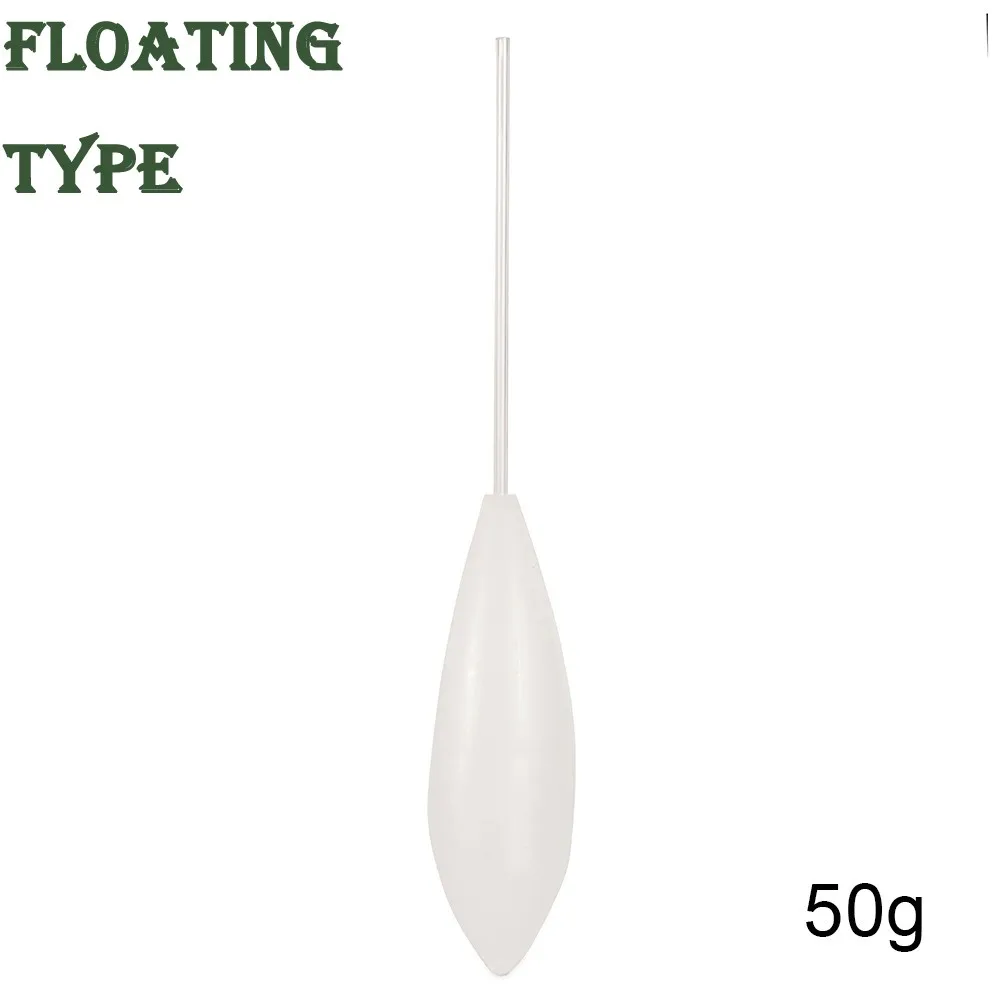 Acrylic Fishing Float Transparent Sinkend Type Casting Bobbers Clear Bombarda Sinking Fly Fishing Spinning Floats Pesca 5-50g: Upward Type 50g