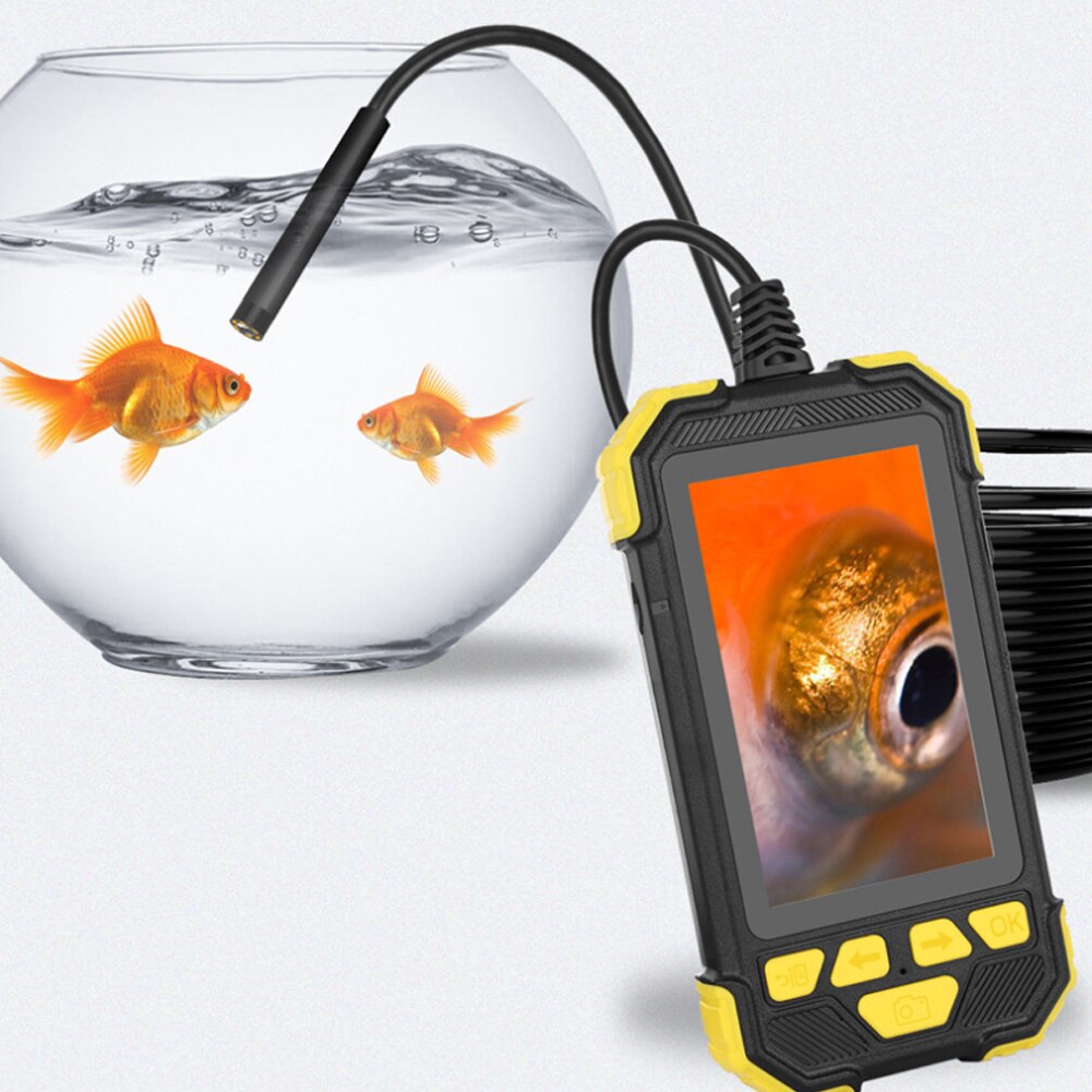 Caméra endoscopique industrielle Flexible étanche 4.3 P HD, écran IPS de 1080 pouces, Anti-chute, 6led, Rechargeable par USB, pour l'inspection