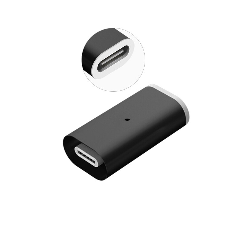 Magnetic Adapter TYPE-C To iPhone& Micro& Type C USB Plug for IPhone xs mas 8plus Sumsung Xiaomi Magnetic Charger Converter: Black Converter