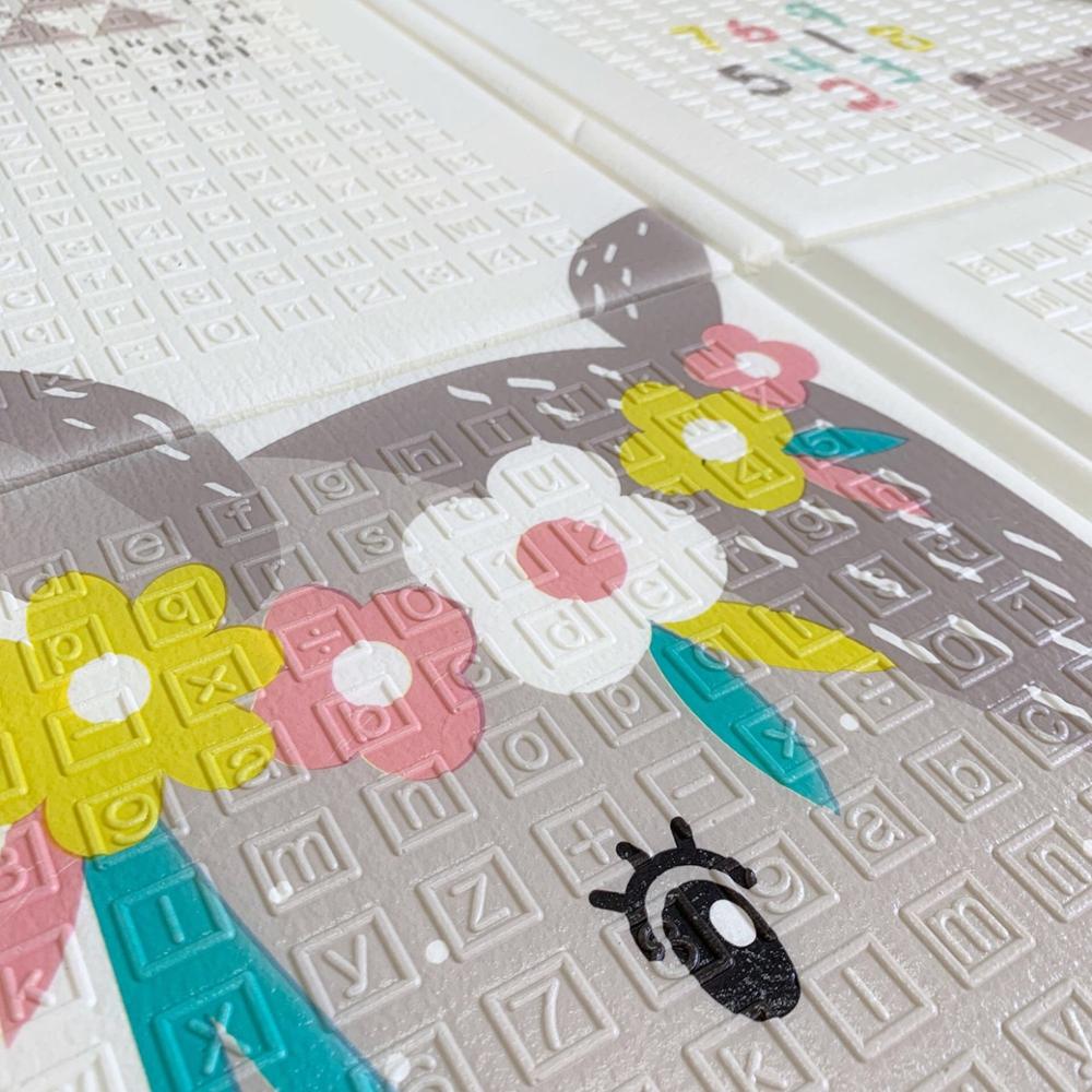Spelletjes voor kinderen opvouwbare baby speelmat peuters kruipmat waterdicht vroege educatie gym baby tapijt ontwikkelmat