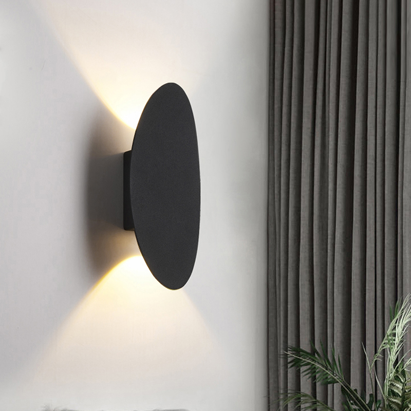 Utendørs vanntett 6w led vegglampe enkel stil hjeminnredning led gårdsplass port terrasse balkong hage veranda vegglampe  ac85-265v