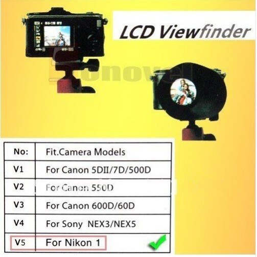 Photo Studio Accessories V3 LCD Viewfinder 2.8x Magnifier Extender Magnetic Hood for Canon 600D/60D