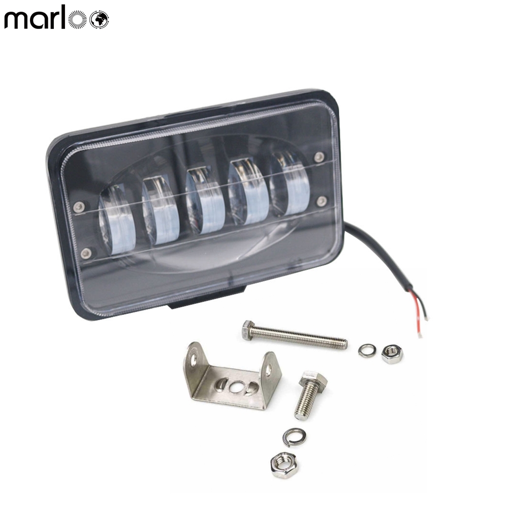 Marloo car-sytling arbejdslys bar 12v 24v arbejdslampe 50w 6 tommer bil led lampe til offroad suv 4wd båd traktor motorcykel forlygte