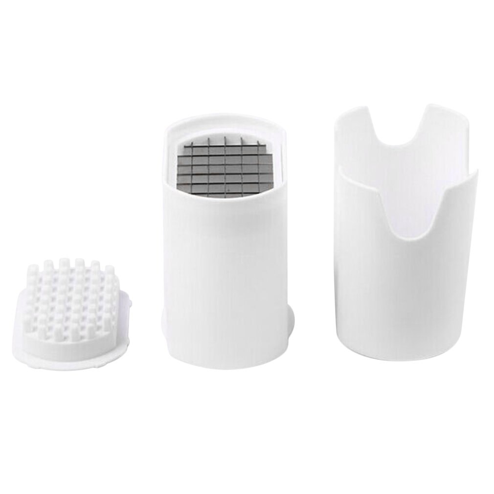 French Fries Making Tool Potato Chips Cutting Box Press Cutter Cup Plastic Slicer Chopper Chips Potato Cutting Kitchen Gadgets