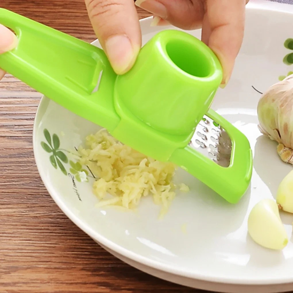 1PCS Knoflook Crusher Druk Multifunctionele Handleiding Gember Knoflook Slijpen Rasp Cutter Knoflook Dunschiller Keuken Gereedschap