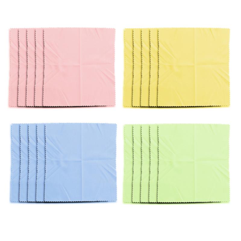 10Pcs Anti-Fog Glazen Doek Herbruikbare 15*15Cm Brillen Microfiber Cleaning Wipes Voor Brillen Lenzen Camera telefoon Screen