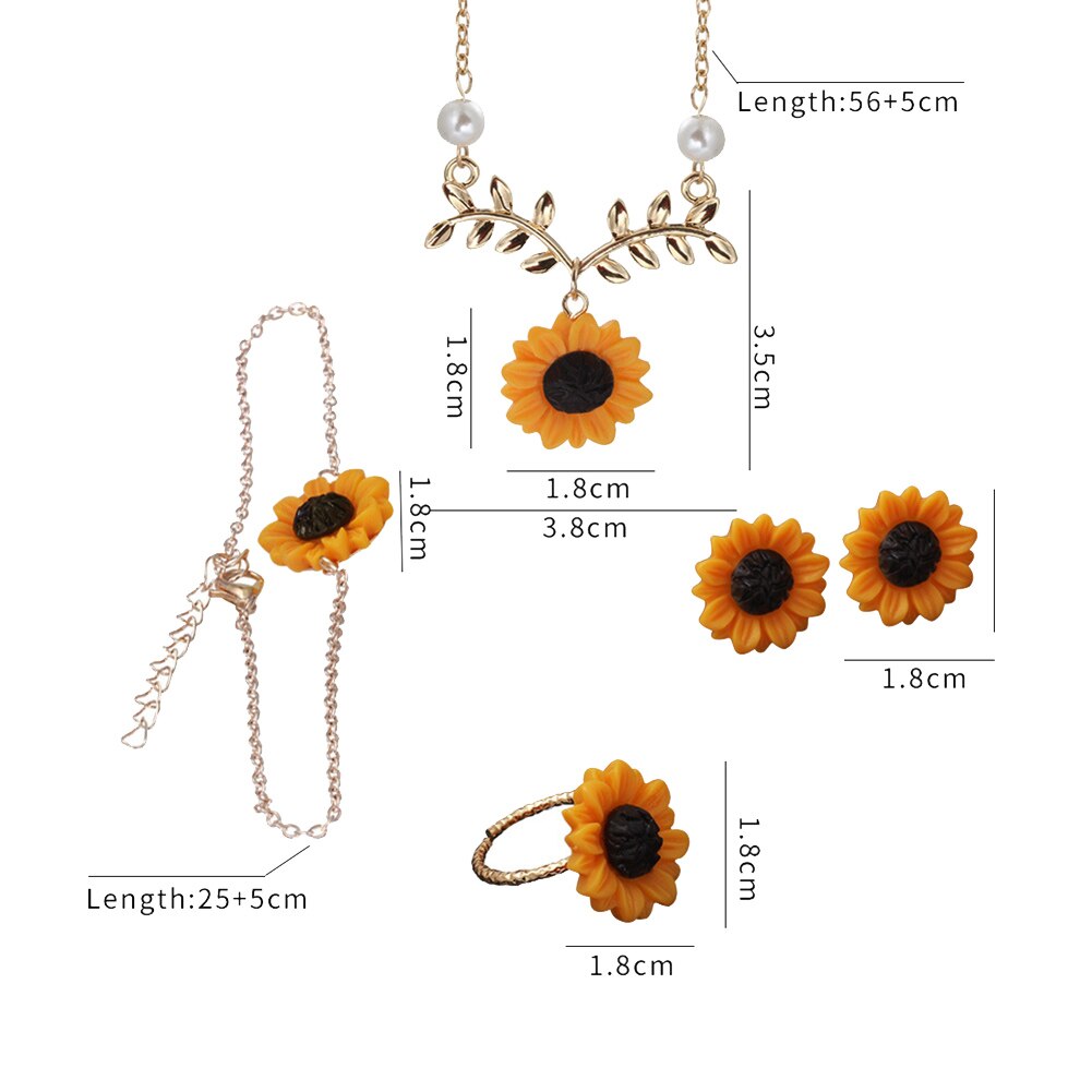 Cartoon Sunflower Earings for Women Big Sun Flower Statement Earring Korean Studs Jewelry Best Friend