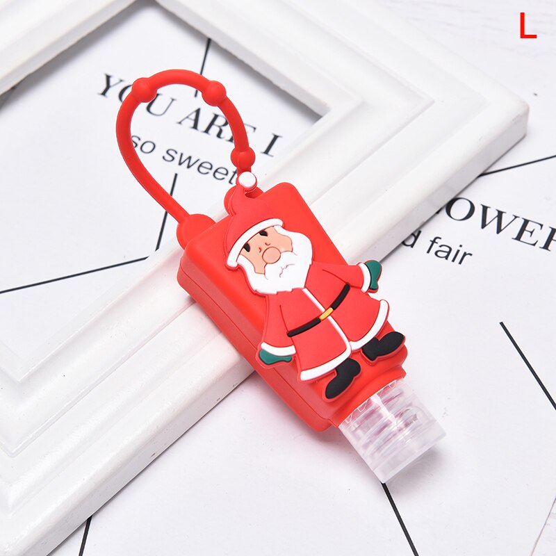 30ml mini jule søde julekarton håndsprit bruser lotion holder tom flaske: L