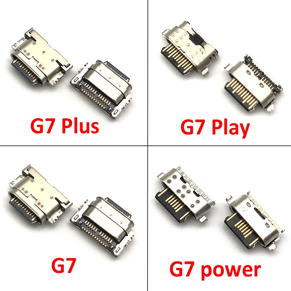 Conector de cargador USB tipo C, Conector de puerto de carga de datos para Motorola Moto G3 G4 G5 G5S G5S G6 G7 Plus G8 Power Play