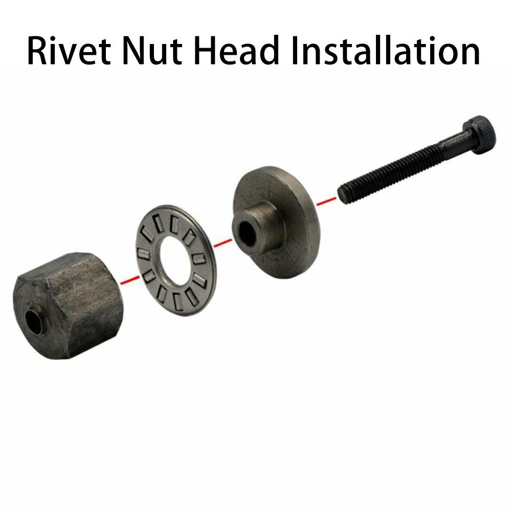 6PCS Hand Rivet Nut Head Nuts Simple Installation Riveter Tool M3 - M10 Multifunction Hand Tools Parts Riveter Mandrel Nut Set
