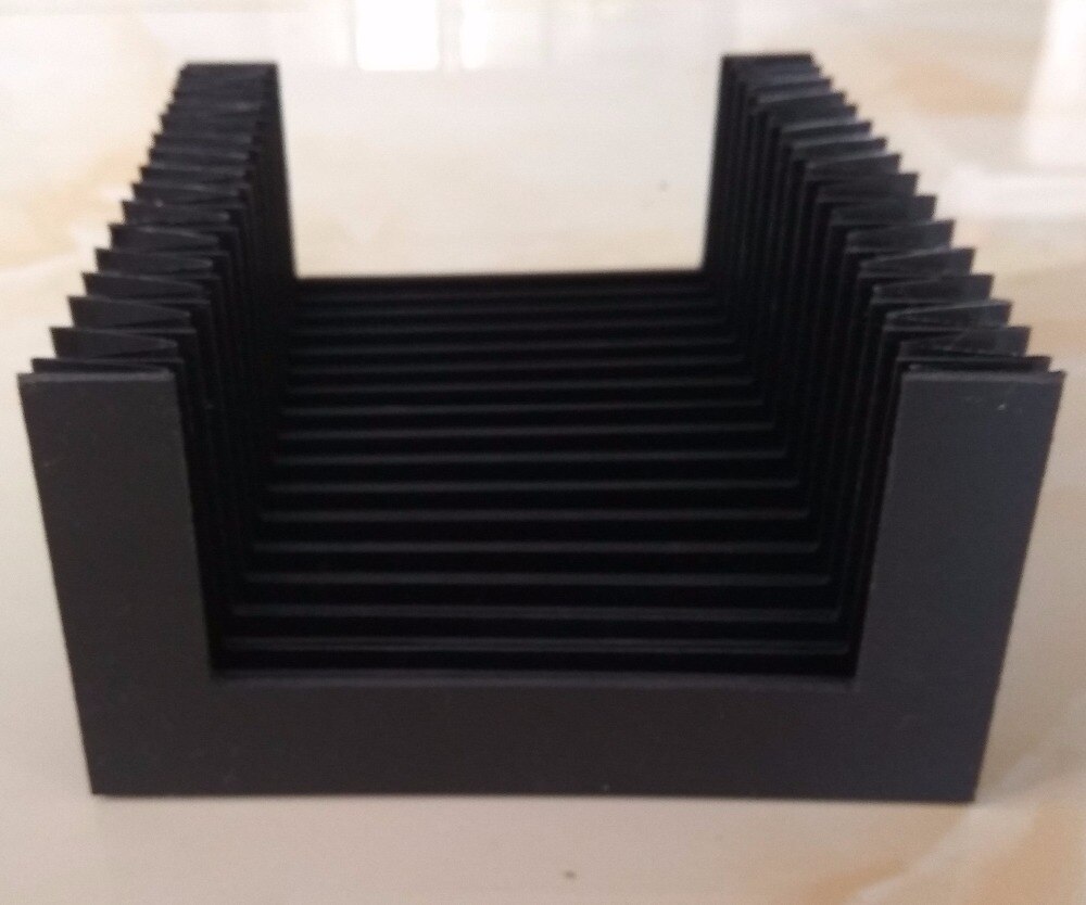 Machine protective bellows cover T12,internal: 144mmx32mm,external:180mmx42mm,Lmax:800mm