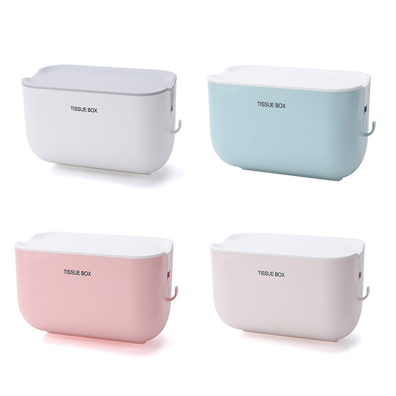Wall Mounted Tissue Box Holder Paper Holder Kitchen Bathroom Tissue Dispenser Home Paper Towel Dispenser Toilet Paper Holder