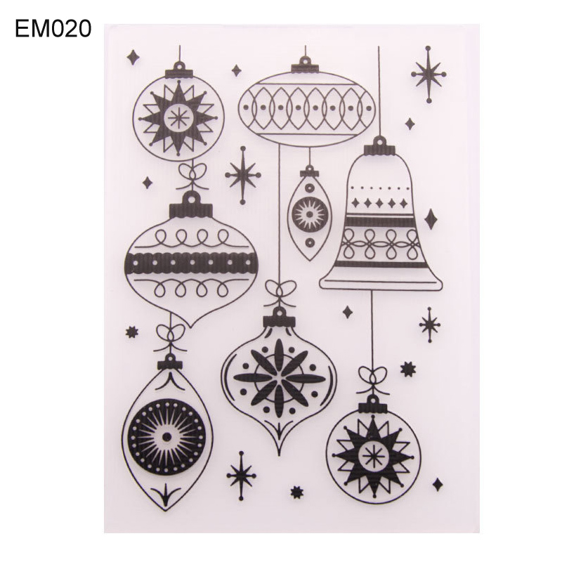 Tarjetas decorativas para boda, álbum de fotos DIY, decoración de plástico en inglés, plantillas de carpeta en relieve, artesanías de papel de 3 diseños: EM020