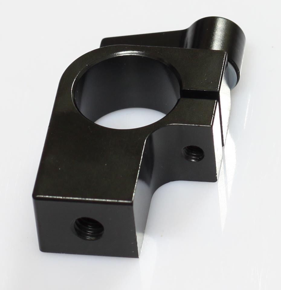 single Rod clamp with double1/4" hole for 19mm Support Rail Rig Rail tripod camera