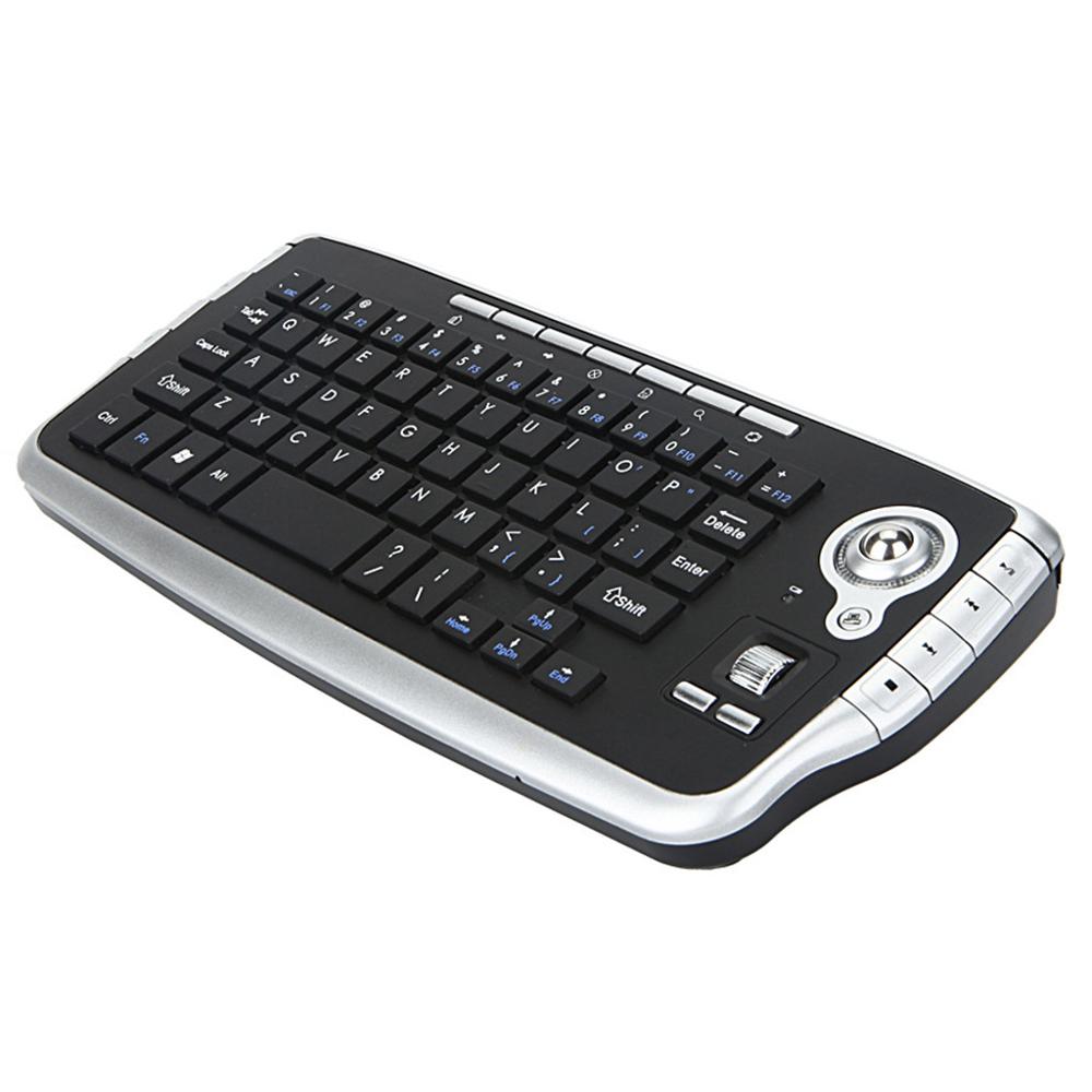 Mini 2.4G Wireless Keyboard Trackball Keypad Portable Multifunction Trackball Mouse Multimedia Fingerboard for Home HTPC