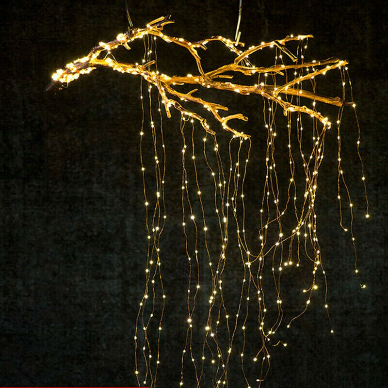 As Shown In The Figure, 280 Led Vines Lights, Copper Wire Branch Lights, Led Romantic String Lamp Wedding: Default Title