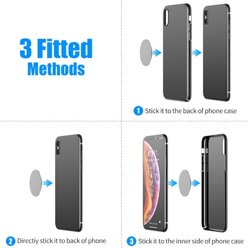 Vierkante Magnetische Schijf Telefoon Stand Magneet Metalen Plaat Auto Telefoon Houder Metalen Plaat Ijzer Platen Voor Magnetische Auto Telefoon Houder