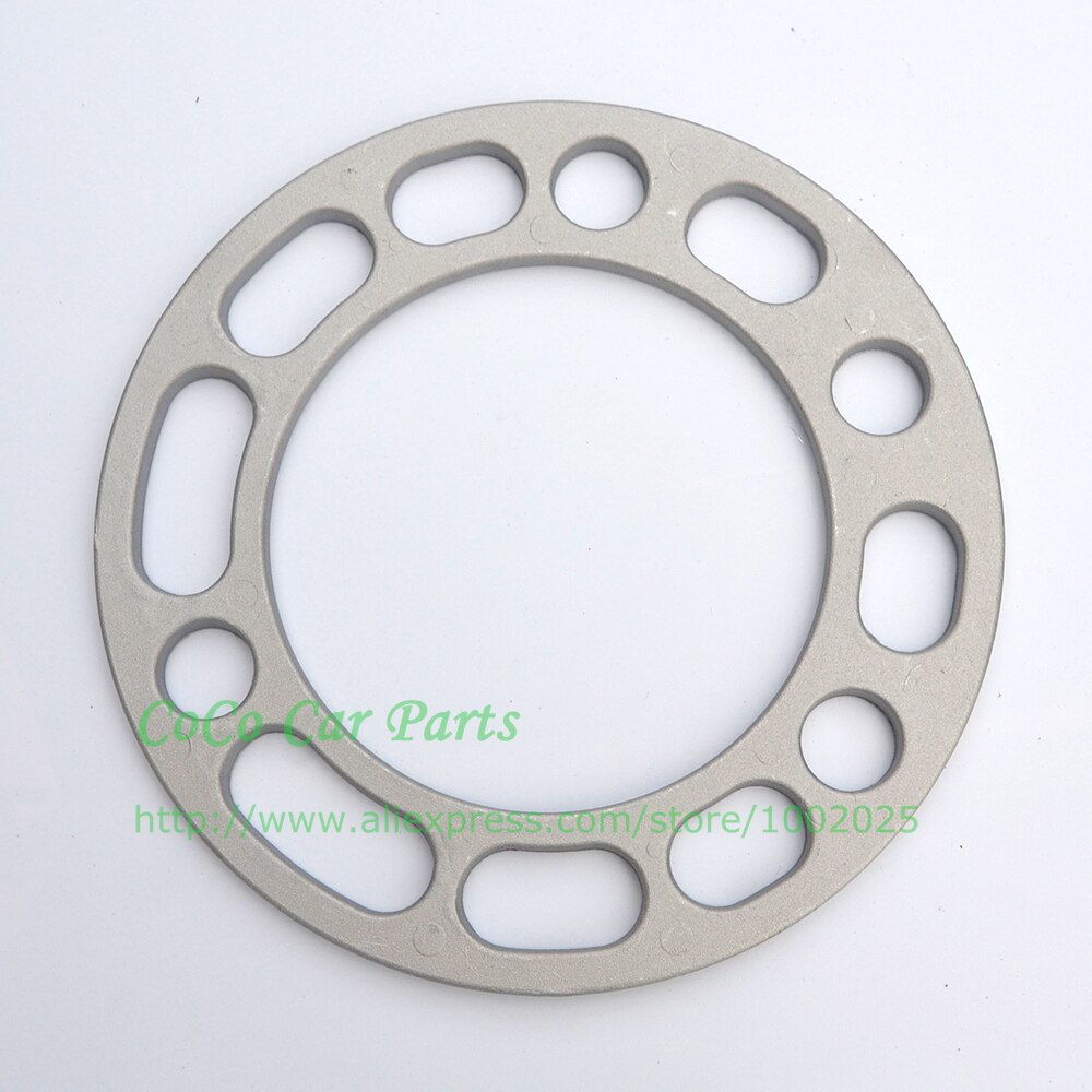 2 stk. 6mm aluminiumsafstandsskiver af aluminium shims plader til 5 x 139.7 & 6 x 139.7 id = 108mm