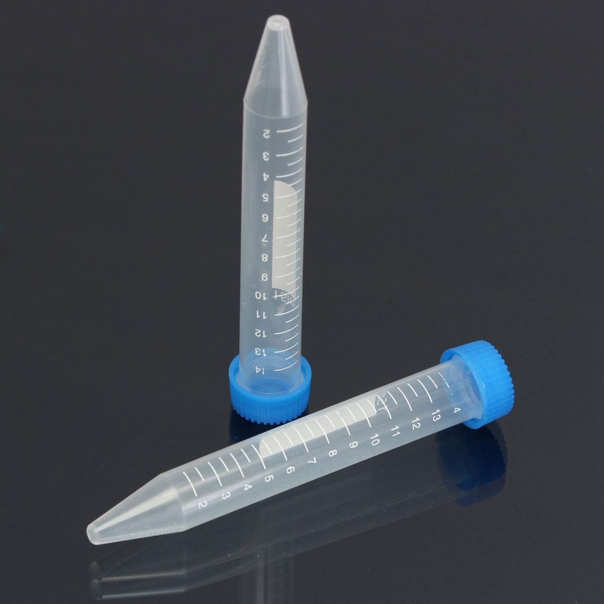 10 pcs 15 ml Plastic Centrifuge Reageerbuis Met Schroefdop Flacon Container Self Staande Pipet Laboratorium Supply