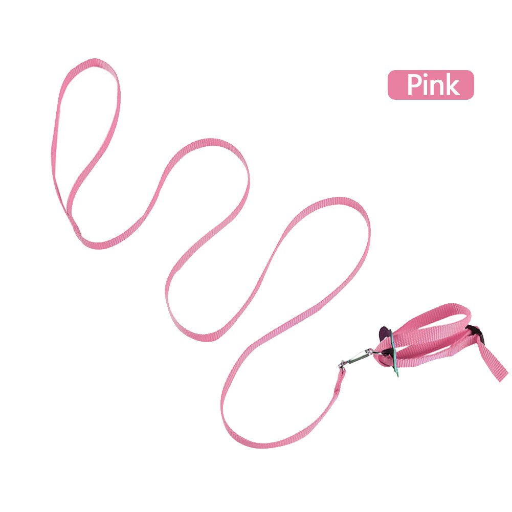 Guinzaglio regolabile a forma di coniglio in poliestere morbido a 8 forme guinzaglio per cavia corda per animali domestici guinzaglio per cincillà corda per trazione per piccoli animali domestici: rosa