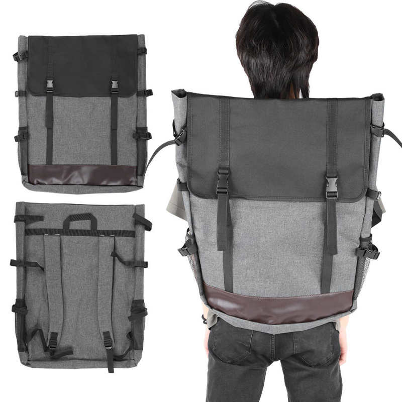 drawing set Gray Drawing Board Bag Waterproof 4K Sketchpad Backpack Large Capacity Art Supplies art supply
