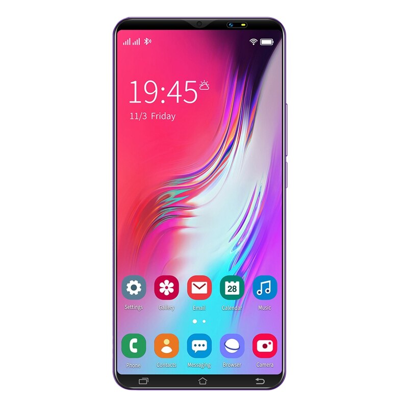 X50 Smart Phone 5.0-Inch MTK6572 Dual-Core 512MB RAM+4GB ROM Dual-Card Dual-Standby Android4.4 Smartphone EU Plug: Purple