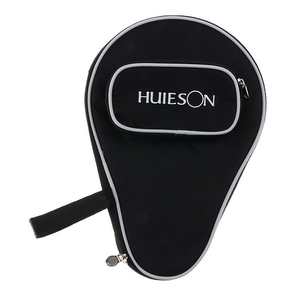 Portable Table Tennis Racket Case Ping Pong Paddle Bag Cover with Ball Pouch