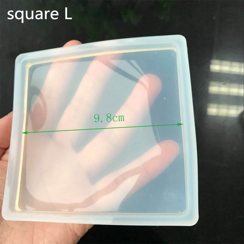 DIY Clear Silicone Portable Clay Molds Making Pottery Tools Ceramics Molds Polymer Clay Resin Craft Round Oval Square Mould