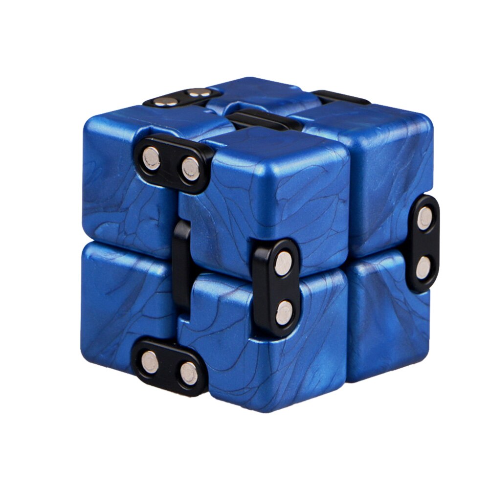 Unendliche dekompression Cube Kreative Dekompression Spielzeug Magische Würfel Puzzle Spielzeug für Kinder und Erwachsene Zu Reduzieren Angst Töten zeit: blue