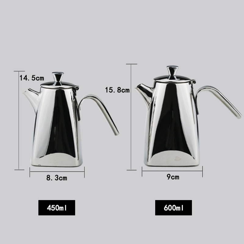 MICCK Stainless Steel Coffee Maker Induction cooker Pot Coffee Percolators Kettle Pot Pitcher Tea Percolator Teapot Barista Tool