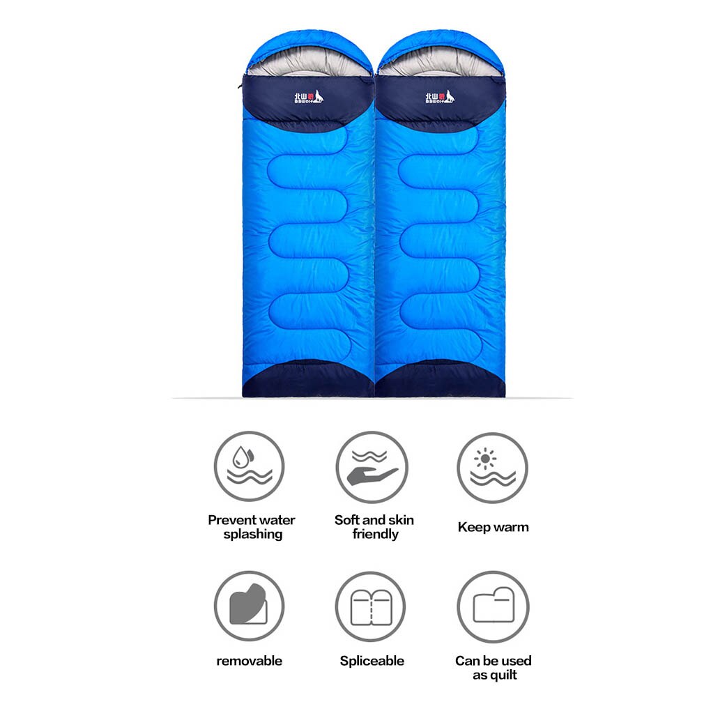 Camping Sleeping Bag All Season Lightweight Warm and Cold Envelope Backpacking Sleeping Bag for Outdoor Traveling Hiking