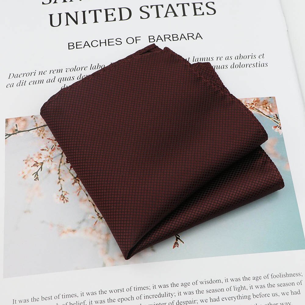 Effen Kleur Zakdoek High Pocket Vierkante Vintage Polyester Mannen Handdoek Hanky Voor Business Party Pak Accessoires: 11