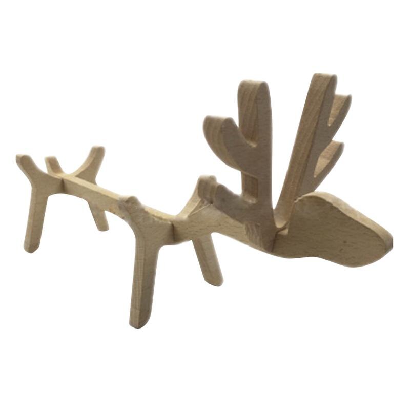 Adorable lámpara de ciervo, estante de madera para vino, soporte para botella, soporte para cocina, Bar, exhibidor, vino, adorno artesanal, decoración para el hogar, bodas
