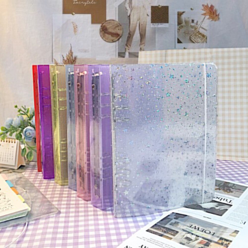 Card Album Transparent Star Album Photo Album Photocard Holder Binders Albums For DIY Your Notebook Filofax Planner Loose Leaf