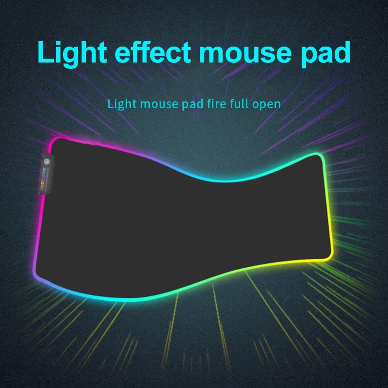 Spielen Maus Pad RGB Leuchtenden LED Anti-Unterhose Bunte für PC Computer Laptop DU55