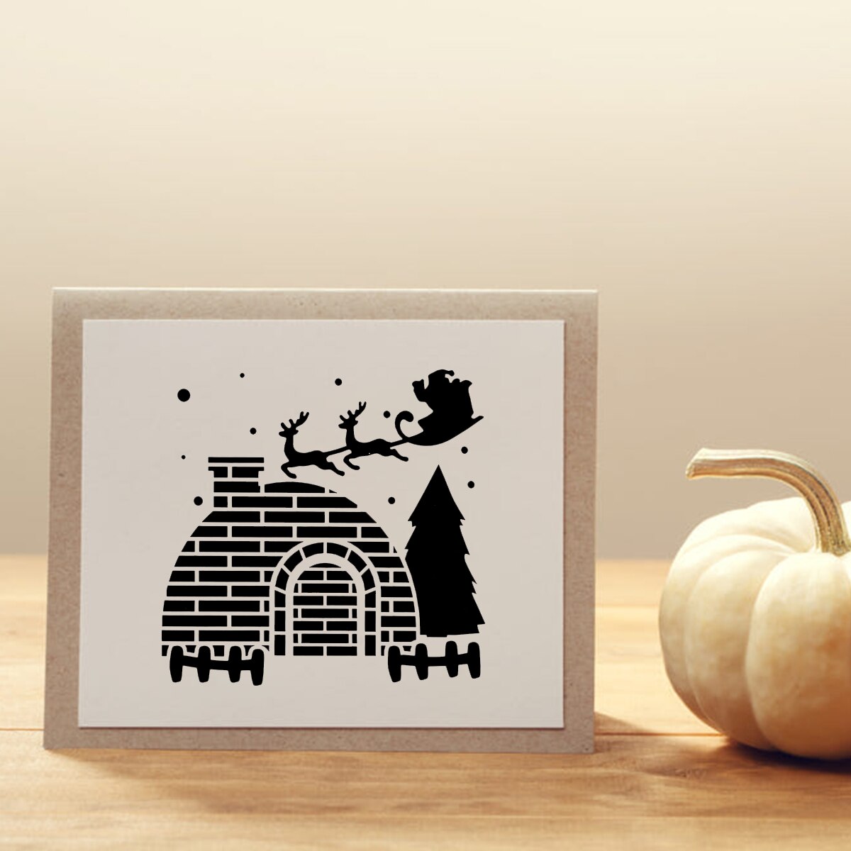 16 Sheets Christmas Pattern Stencil Painting Drawing Template Painting Stencil