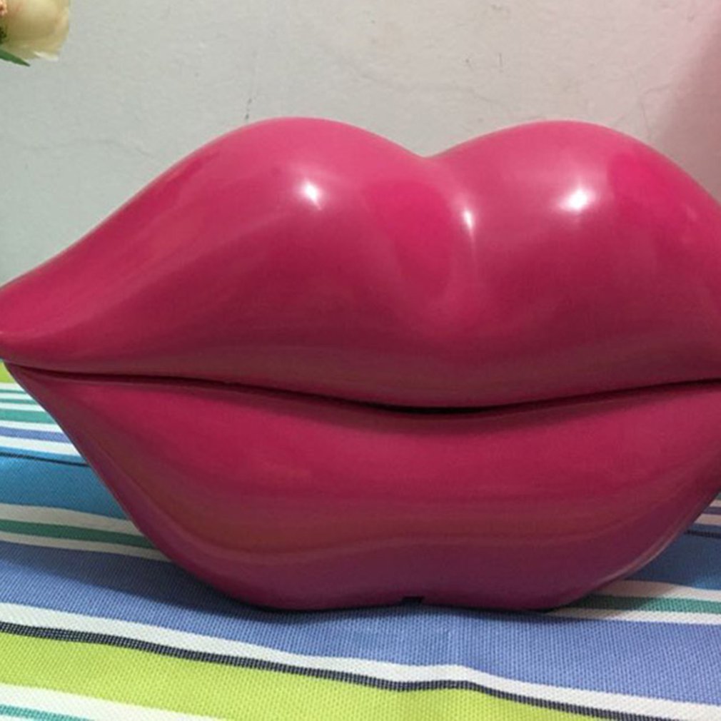 1PC European Style Wired Telephone Corded Funny Lips Shaped Landline Telephone for Home Ofiice For Women