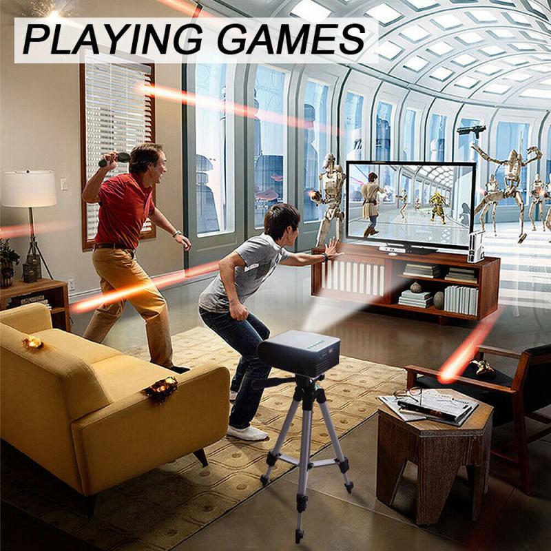 Projector Android WiFi Projector 3D HD Video Movie Party Mini Projector Portable Home Audio Projects Theater 1080P In Stock