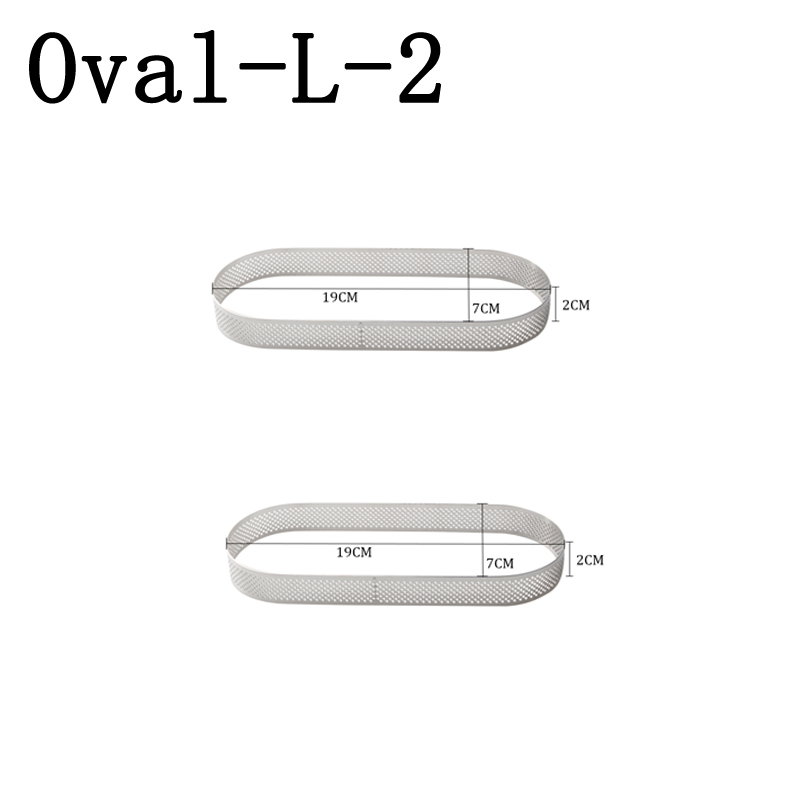 SHENHONG Oval Tartlet Molds French Dessert Mousse Fruit Pie Tart Ring Quiche Cake Mold au Citron Tarte Tatin Cheese Pan: Size L 2 Pieces