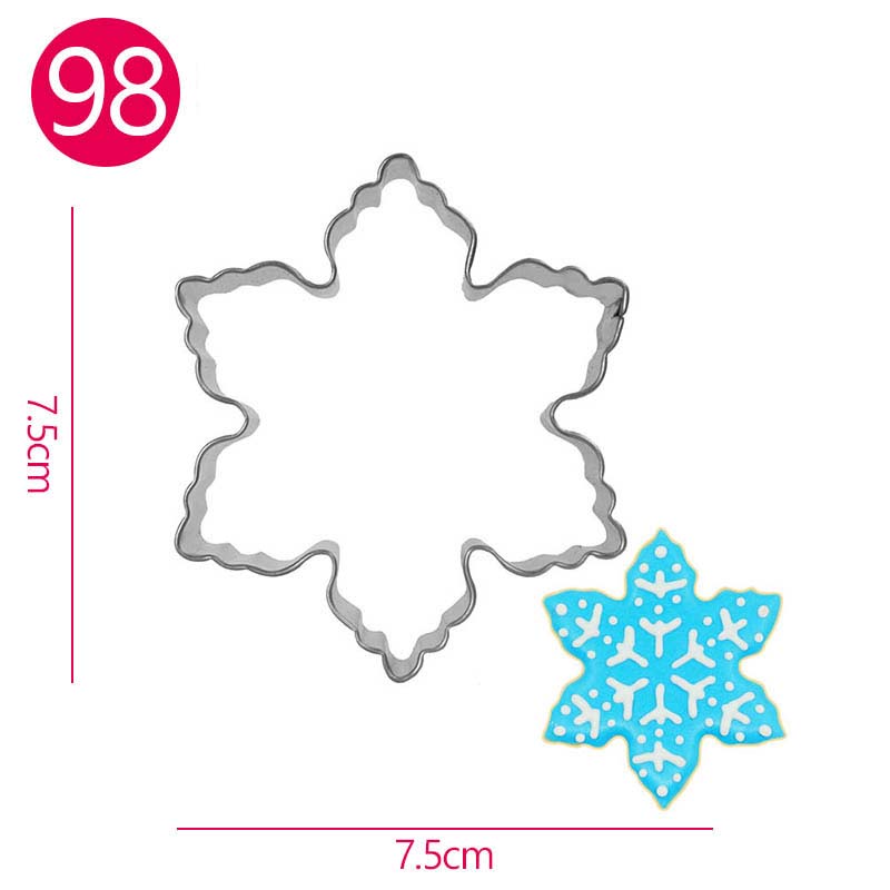 Kerstboom Sneeuwpop Cookie Cutters Candy Fondant Cookie Cutters Rvs Suiker Ambachtelijke Bakken Gebak Biscuit Mallen