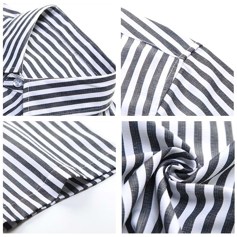 Coodrony raidallinen puuvillapaita miehet business casual paidat miesten vaatteet kevät kesä lyhythihainen camisa social masculina  c6033s